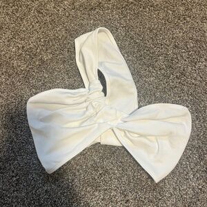 Pitaya one shoulder bra-top: white